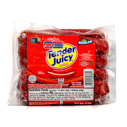 Purefoods Tender Juicy Hotdog Classic Regular