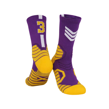 High-Performance Basketball Crew Socks – Cushioned, Breathable, Athletic Fit