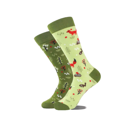 Cute Animal Print Crew Socks – Casual Comfort