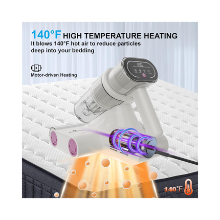 RocketCat CY313 Mattress Vacuum – Ultrasonic Dust Mite Remover