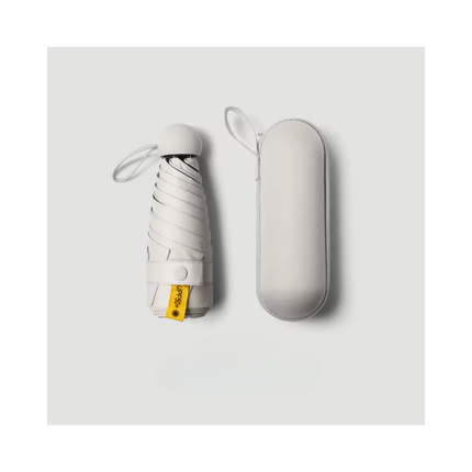 Mini Pocket Umbrella with Hard Case – 6-Rib Compact Travel Umbrella