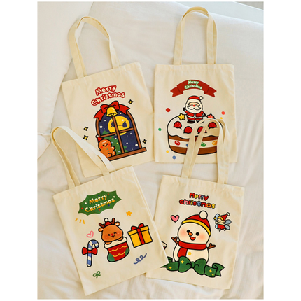 Christmas Canvas Tote Bag – 1pc, 30.8 x 60 cm