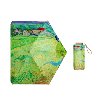 Compact Folding Umbrella – Artistic Design
