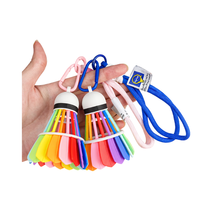 Colorful Shuttlecock Bag Chain Keychain