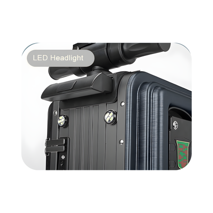 Electric Rideable Carry-On Suitcase – 20-Inch Smart Luggage with Night Light & Cup Holder