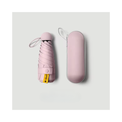 Mini Pocket Umbrella with Hard Case – 6-Rib Compact Travel Umbrella