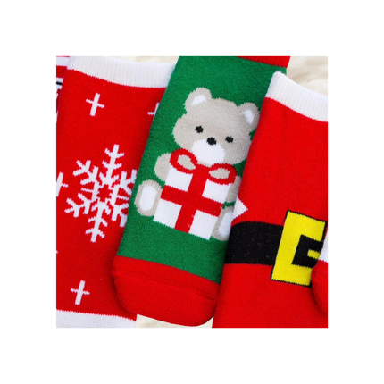 Christmas Character Kids Socks – 5 Pairs, Available in 4 Sizes