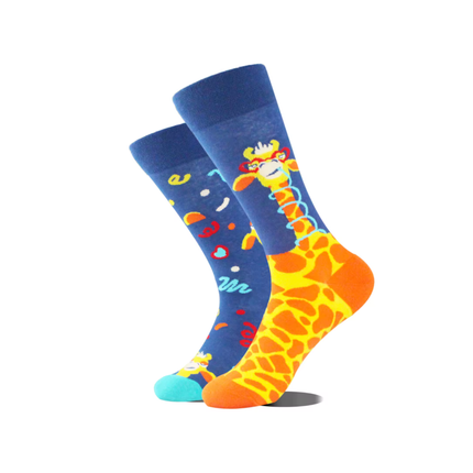 Cute Animal Print Crew Socks – Casual Comfort