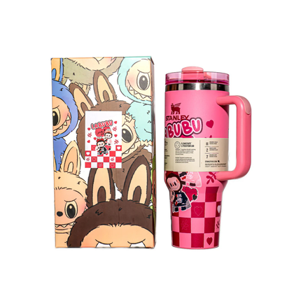 Stanley x Labubu Quencher H2.0 Tumbler Dupe – 40oz | 1.18L Capacity