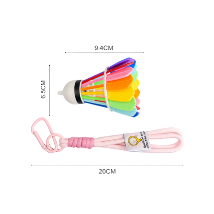 Colorful Shuttlecock Bag Chain Keychain