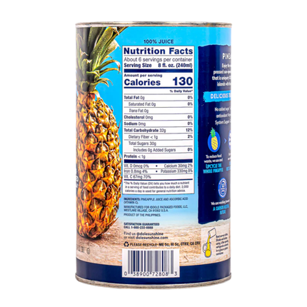 Dole 100% Pineapple Juice – 46 fl oz | 1.36L