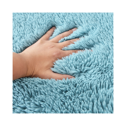 DECOSY Shaggy Long Faux Fur Throw Blanket – 88 x 90 in
