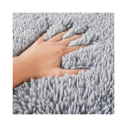 DECOSY Shaggy Long Faux Fur Throw Blanket – 88 x 90 in