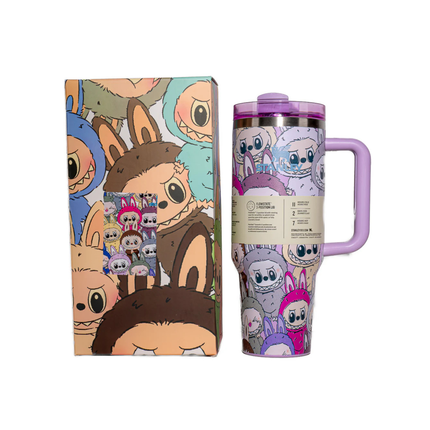 Stanley x Labubu Quencher H2.0 Tumbler Dupe – 40oz | 1.18L Capacity