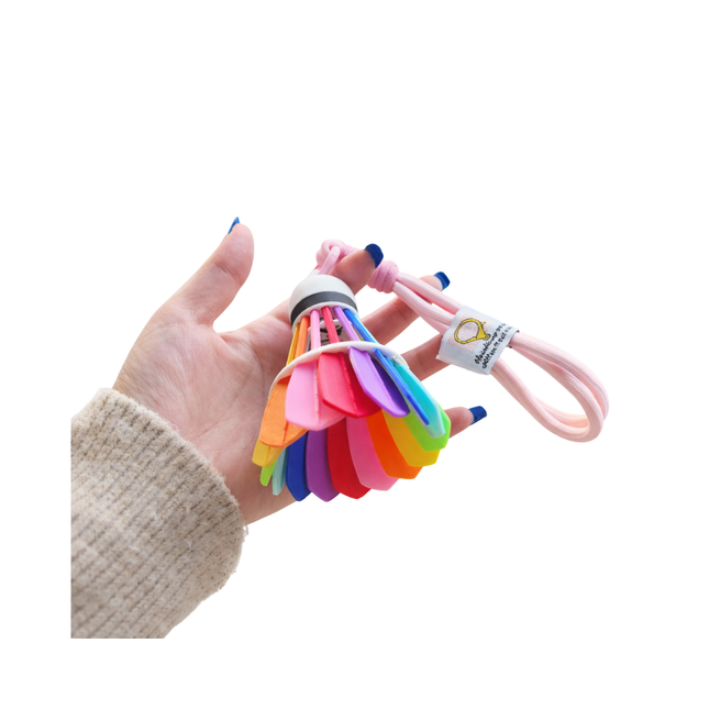 Colorful Shuttlecock Bag Chain Keychain