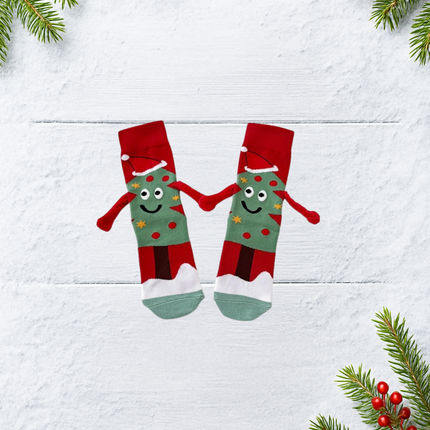 3D Christmas Crew Socks – 2 Pairs, One Size Fits All