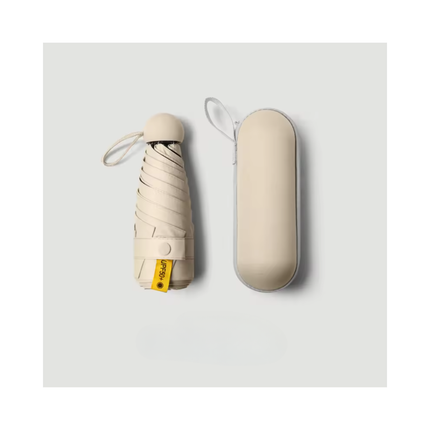 Mini Pocket Umbrella with Hard Case – 6-Rib Compact Travel Umbrella