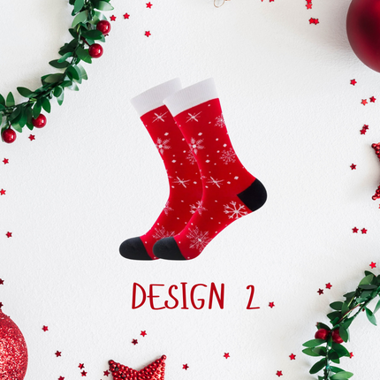 Christmas Holiday Crew Socks – 1 Pair, One Size Fits All