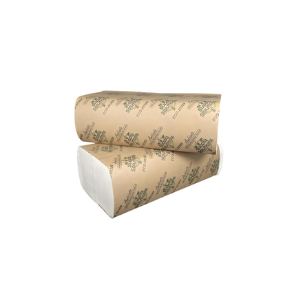 Ambiente 1-Ply Multifold Paper Towel – White, 16 Packs | 250 Towels Each