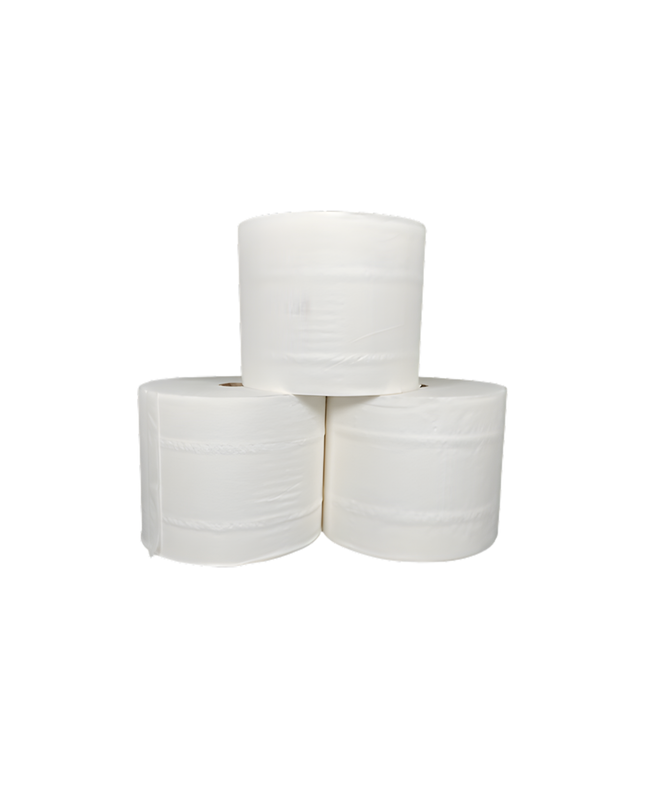 Ambiente 2-Ply Small Core Toilet Tissue – White, 36 Rolls | 1,000 Sheets Each