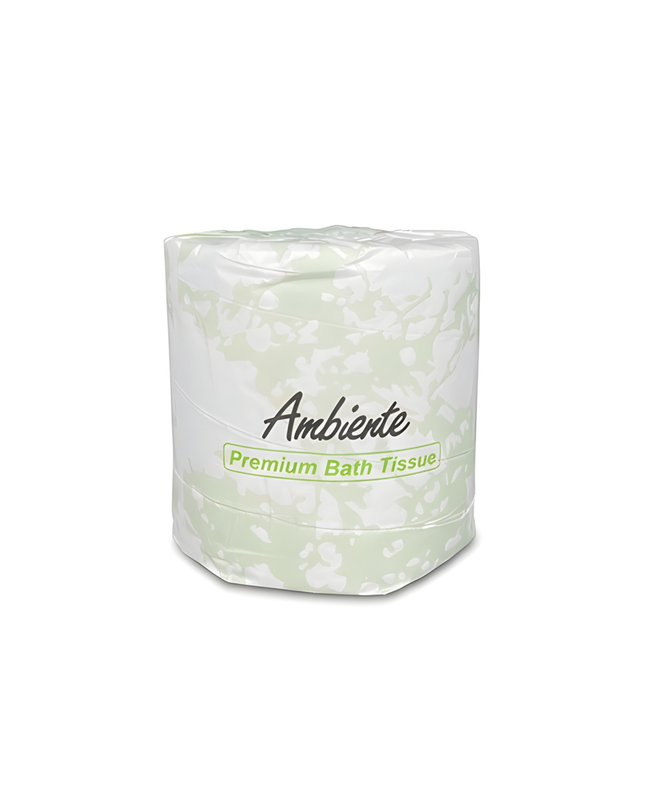 Ambiente ECO440 2-Ply Bath Tissue – White, 500 Sheets (Multiple Pack Sizes Available)