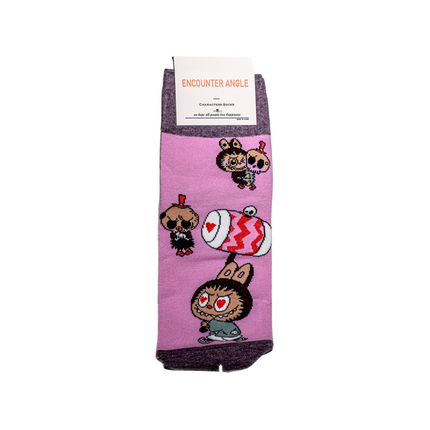 Labubu Character Above Ankle Socks – 5 Pairs, One Size Fits All