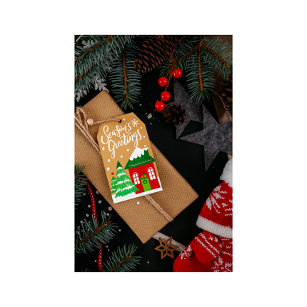 Christmas Kraft Gift Tags – Set of 12