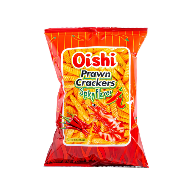 Oishi Prawned Crackers Spicy Flavor – 3.17oz | 90g