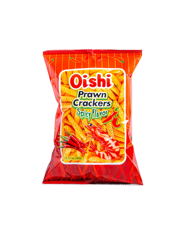 Oishi Prawned Crackers Spicy Flavor – 3.17oz | 90g