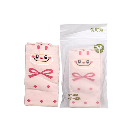 Labubu Character Knee High Socks – 4 Pairs, Kids Size