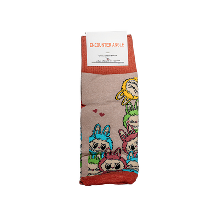 Labubu Character Above Ankle Socks – 5 Pairs, One Size Fits All