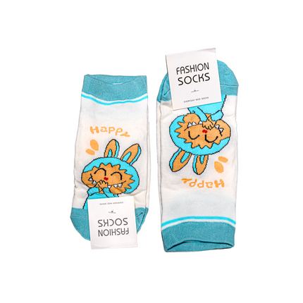 Labubu Character Ankle Socks – 5 Pairs, Kids Size