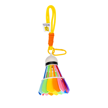 Premium 3D Printed Rainbow Shuttlecock – Multi-Color Bag Charm