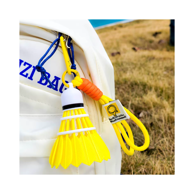 Premium 3D Printed Solid Color Shuttlecock – Premium Sports Bag Charm