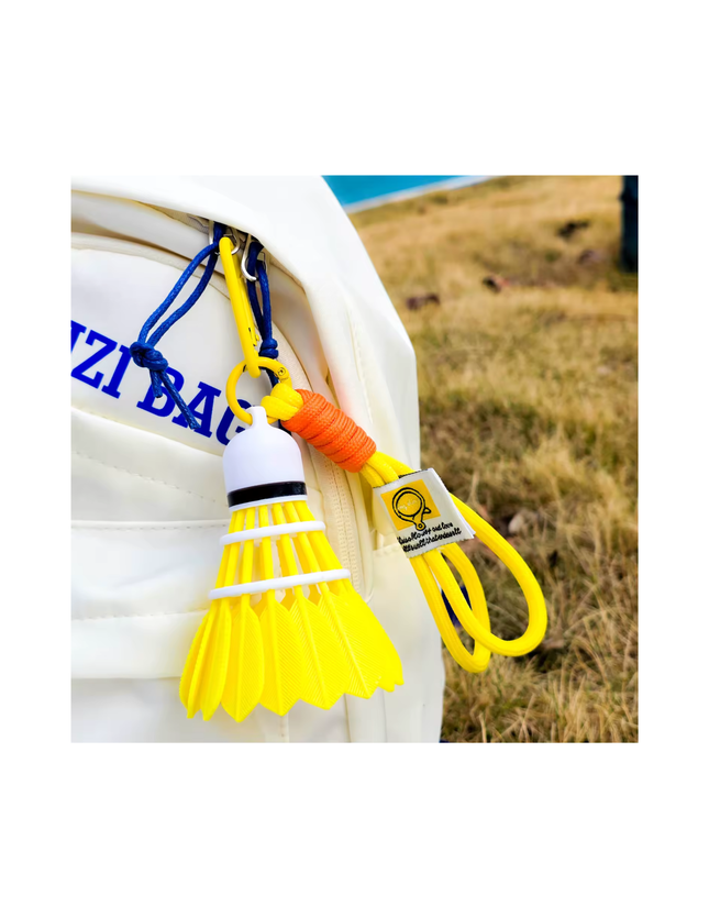 Premium 3D Printed Solid Color Shuttlecock – Premium Sports Bag Charm