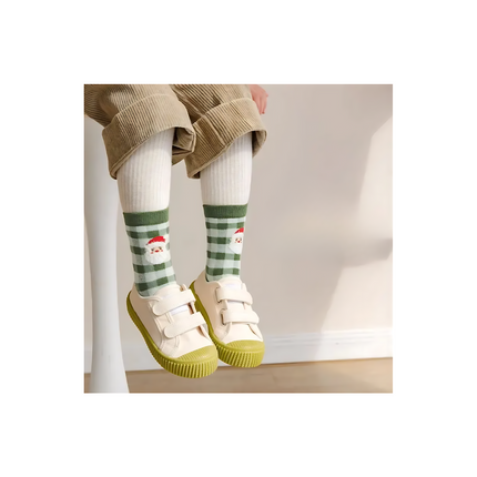 Christmas Cute Anti-Slip Socks – 5 Pairs, Kids Size XL