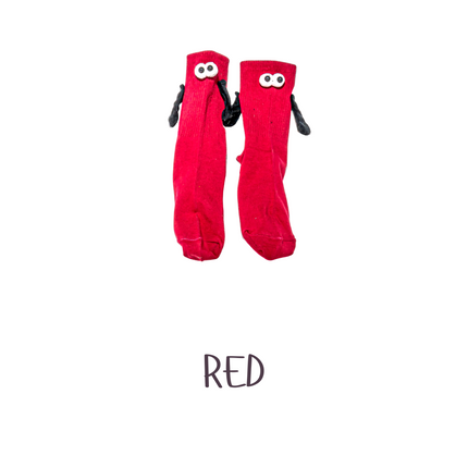 Cute 3D Magnetic Cartoon Crew Socks – 1 Pair, One Size (Adults)