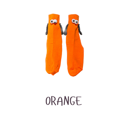 Cute 3D Magnetic Cartoon Crew Socks – 1 Pair, One Size (Adults)