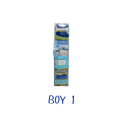 Baby Socks Gift Set (Boys’ Designs) – 7 Pairs, 0–12 Months