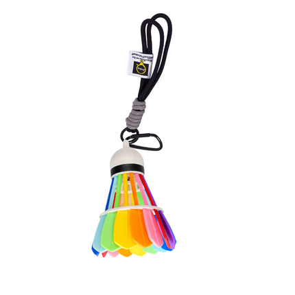 Premium 3D Printed Rainbow Shuttlecock – Multi-Color Bag Charm