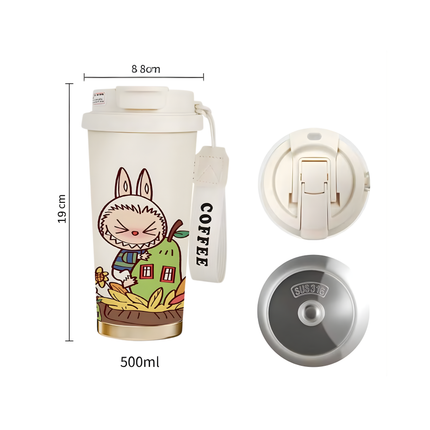 Labubu Dupe Stainless Steel Coffee Tumbler – 17oz | 500mL