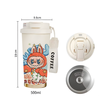 Labubu Dupe Stainless Steel Coffee Tumbler – 17oz | 500mL