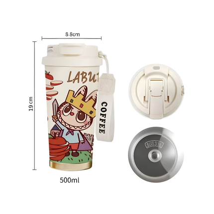 Labubu Dupe Stainless Steel Coffee Tumbler – 17oz | 500mL
