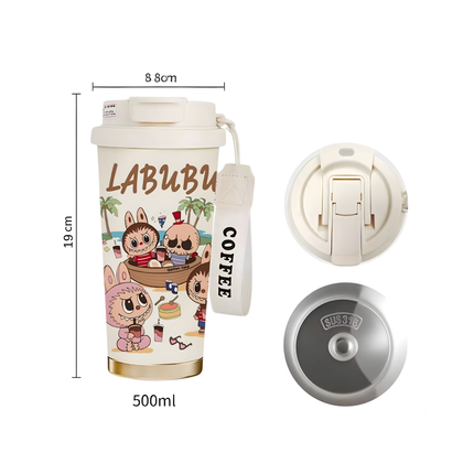 Labubu Dupe Stainless Steel Coffee Tumbler – 17oz | 500mL