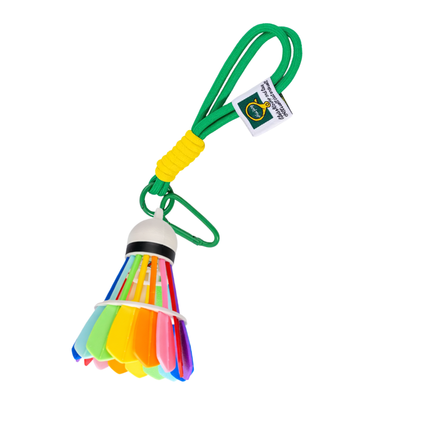 Premium 3D Printed Rainbow Shuttlecock – Multi-Color Bag Charm