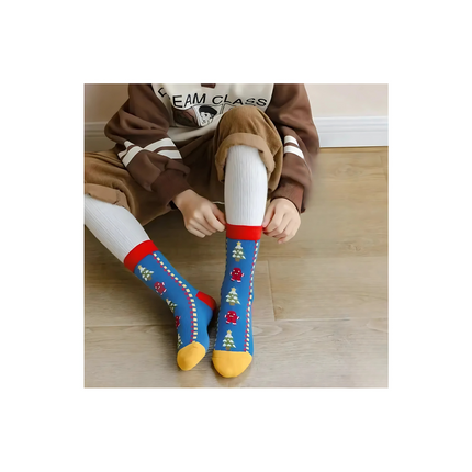 Christmas Cute Anti-Slip Socks – 5 Pairs, Kids Size XL
