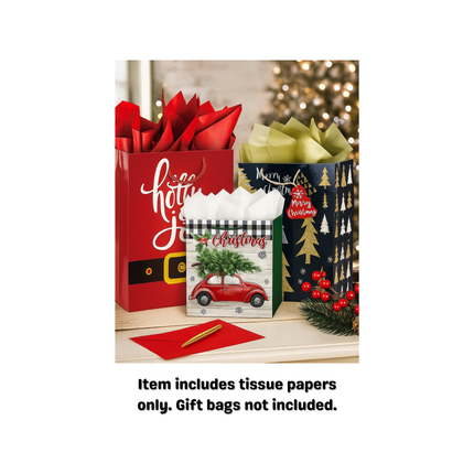 Gift Wrapping Tissue Paper – 12 Sheets, Various Colors