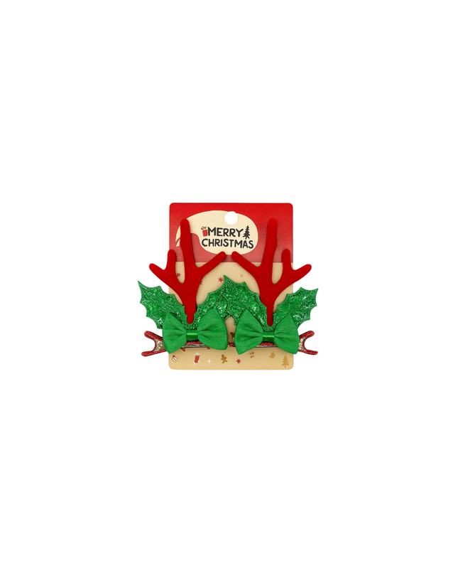 Christmas Hair Clip Set – Festive Holiday Designs
