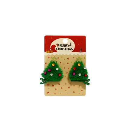 Christmas Hair Clip Set – Festive Holiday Designs