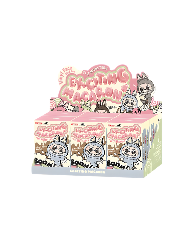 POP MART Labubu The Monsters Exciting Macaron Blind Box – Vinyl Face Series